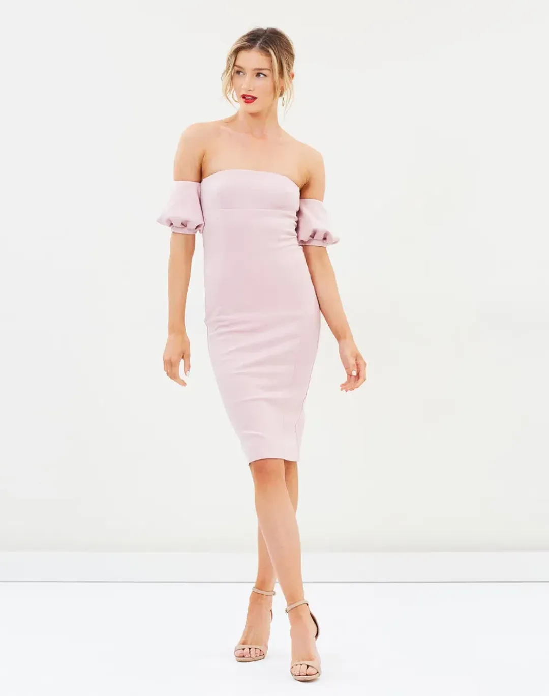 MISHA Nala Dress Blush Size 8/S for rent on The Volte - main image