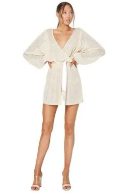 Winona Broadway Short Sequin Dress Pearl Size XS / AU 6 for rent on The Volte - image 5