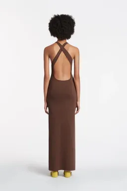 Sir The Label Aude Open Back Dress Brown Size 0 (AU 6) for rent on The Volte - image 3