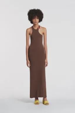 Sir The Label Aude Open Back Dress Brown Size 0 (AU 6) for rent on The Volte - image 1