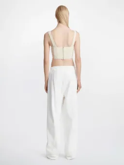 Dion Lee Crochet Corset in Bone Size 10 for rent on The Volte - image 3