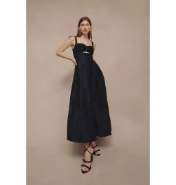 Aje Divinity Pearl Pin Midi Dress in Black Size AU 10 for rent on The Volte - image 5