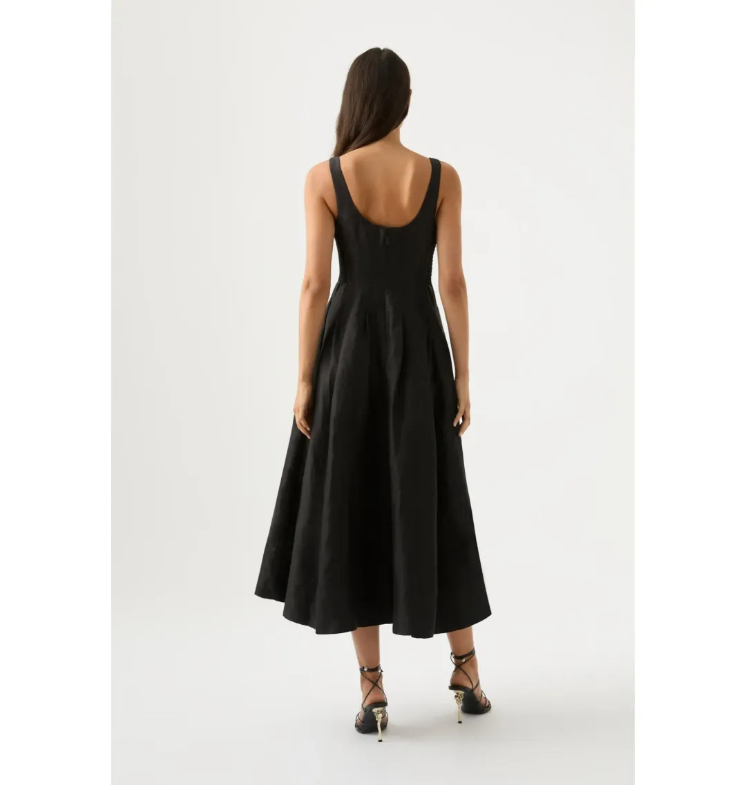 Aje Divinity Pearl Pin Midi Dress in Black Size AU 10 for rent on The Volte - main image