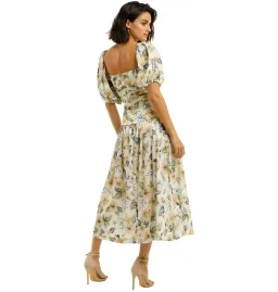 Bec & Bridge Fleurette Off Shoulder Dress Floral Size AU 6 for rent on The Volte - image 3