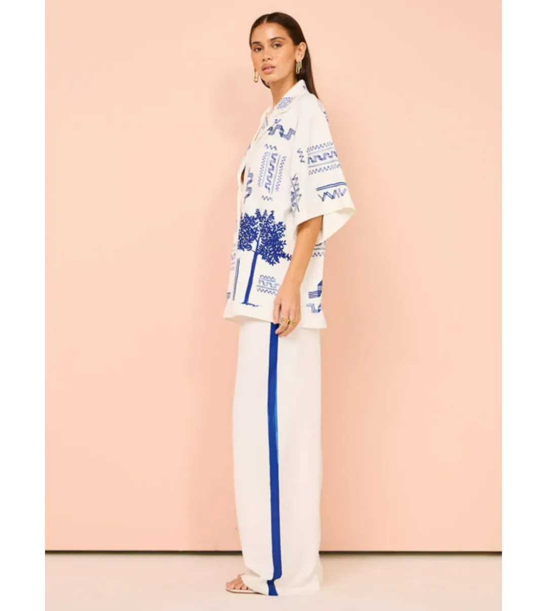 Camilla and Marc Cassia Shirt AU 8 and Pant AU 10 in Blue for rent on The Volte - main image