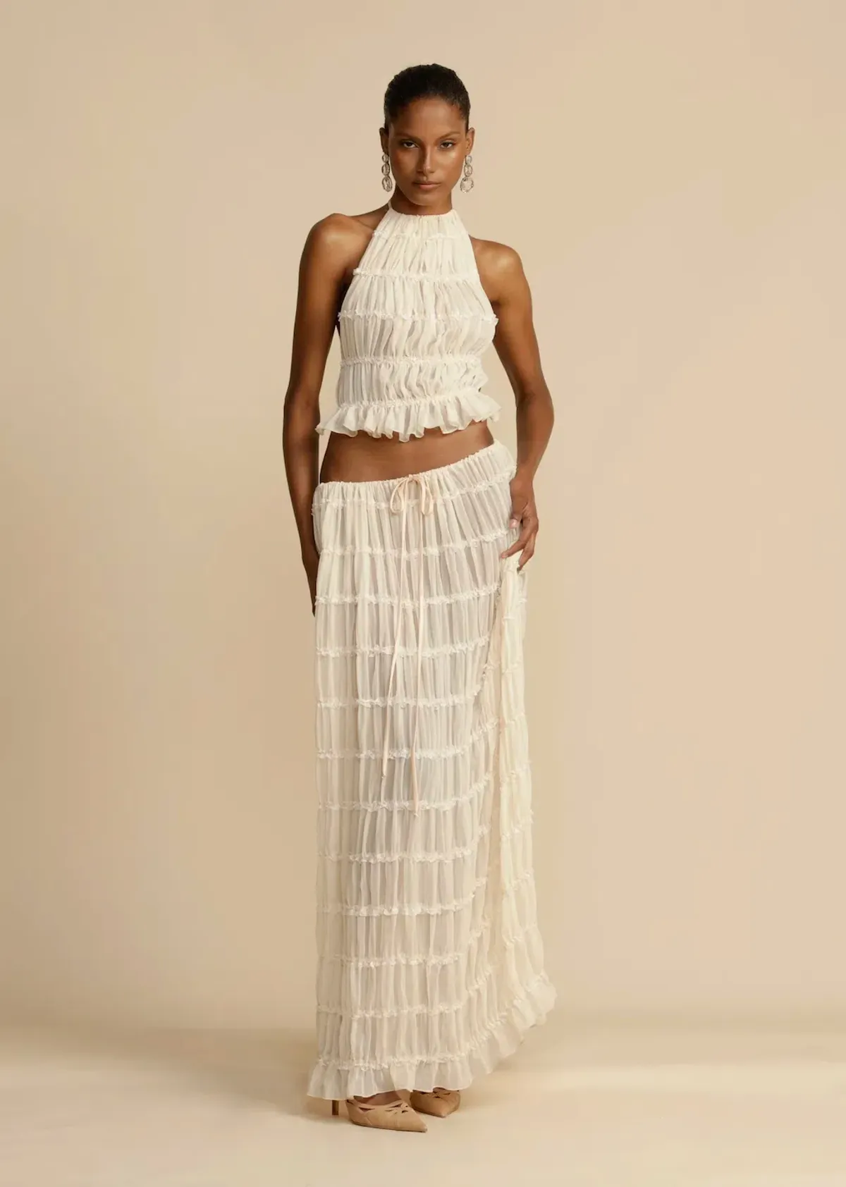 Arcina Ori Juliette Top and Skirt Cream Size S / AU 6-8 - Image 1