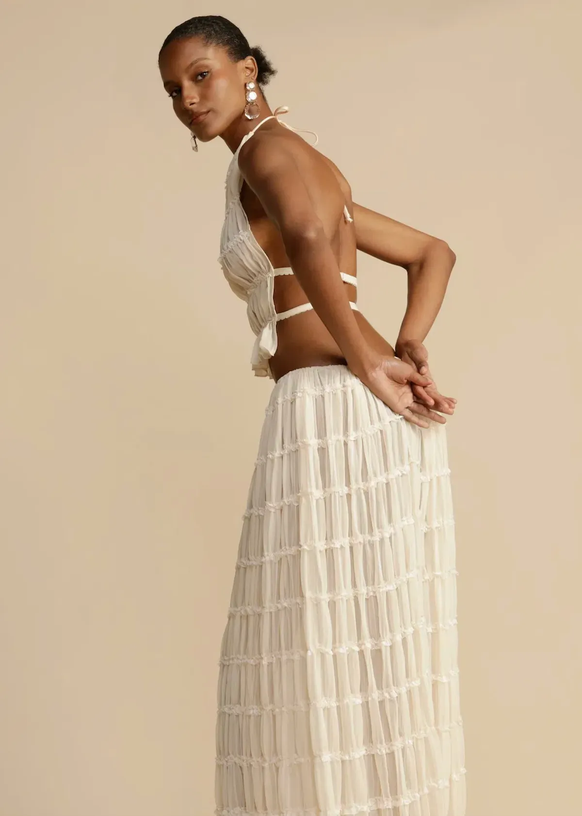 Arcina Ori Juliette Top and Skirt Cream Size S / AU 6-8 - Image 15