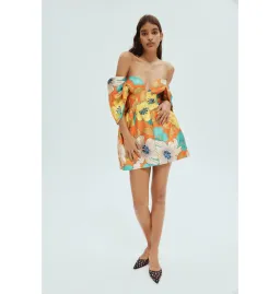 Alemais Piato Sculpt Mini Dress in Floral Size AU 10 for rent on The Volte - image 1