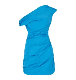 Paris Georgia Remmy Mini One Shoulder Dress Blue Size S / AU 8 for rent on The Volte - image 3