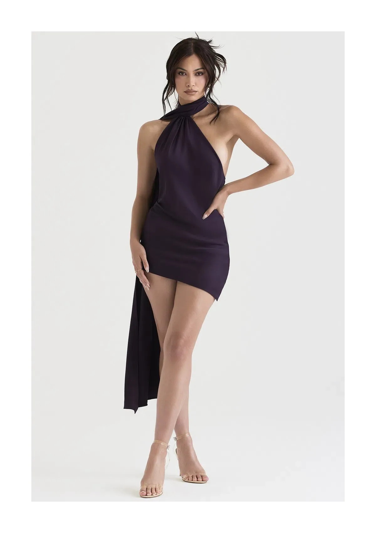 House of CB Aida Mini Backless Dress Nightshade Size S / AU 8 - Image 1