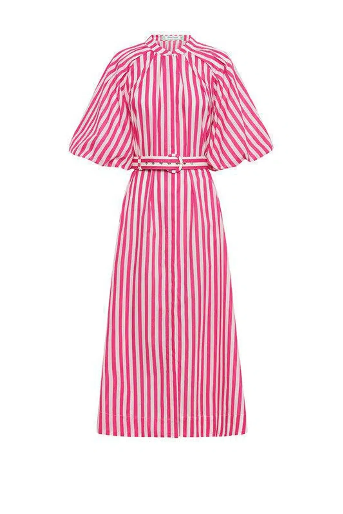 Bohemian Traders Pleated Neck Midi Dress in Pink Size 4XL/ AU 22 - Image 3