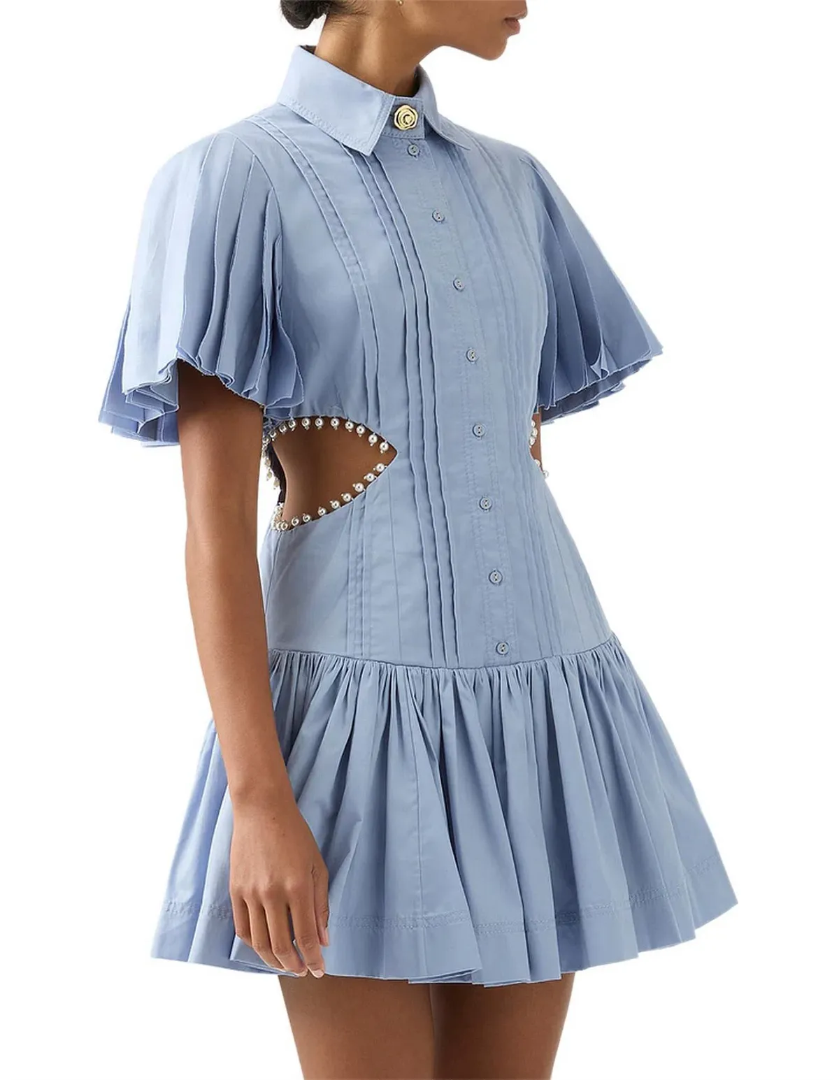 Aje Mythos Dress Blue Size 10 - Image 3