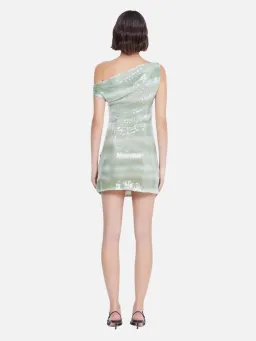 Bec & Bridge Brydie Asym Dress Mint Sequin Size 10 for rent on The Volte - image 2