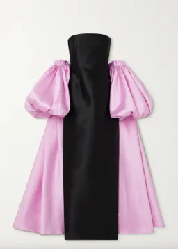 Solace London Pink Lea Puff Sleeve Maxi Dress Black Pink Size 10 for rent on The Volte - image 4