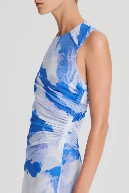 Scanlan Theodore Italian Cloud Print Dress Print Size 8 for rent on The Volte - image 2