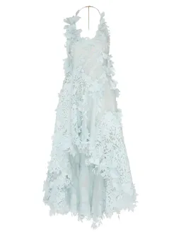 Zimmermann The Natura Lasercut Halter Dress in Mint Size 0 / AU 8 for rent on The Volte - image 5