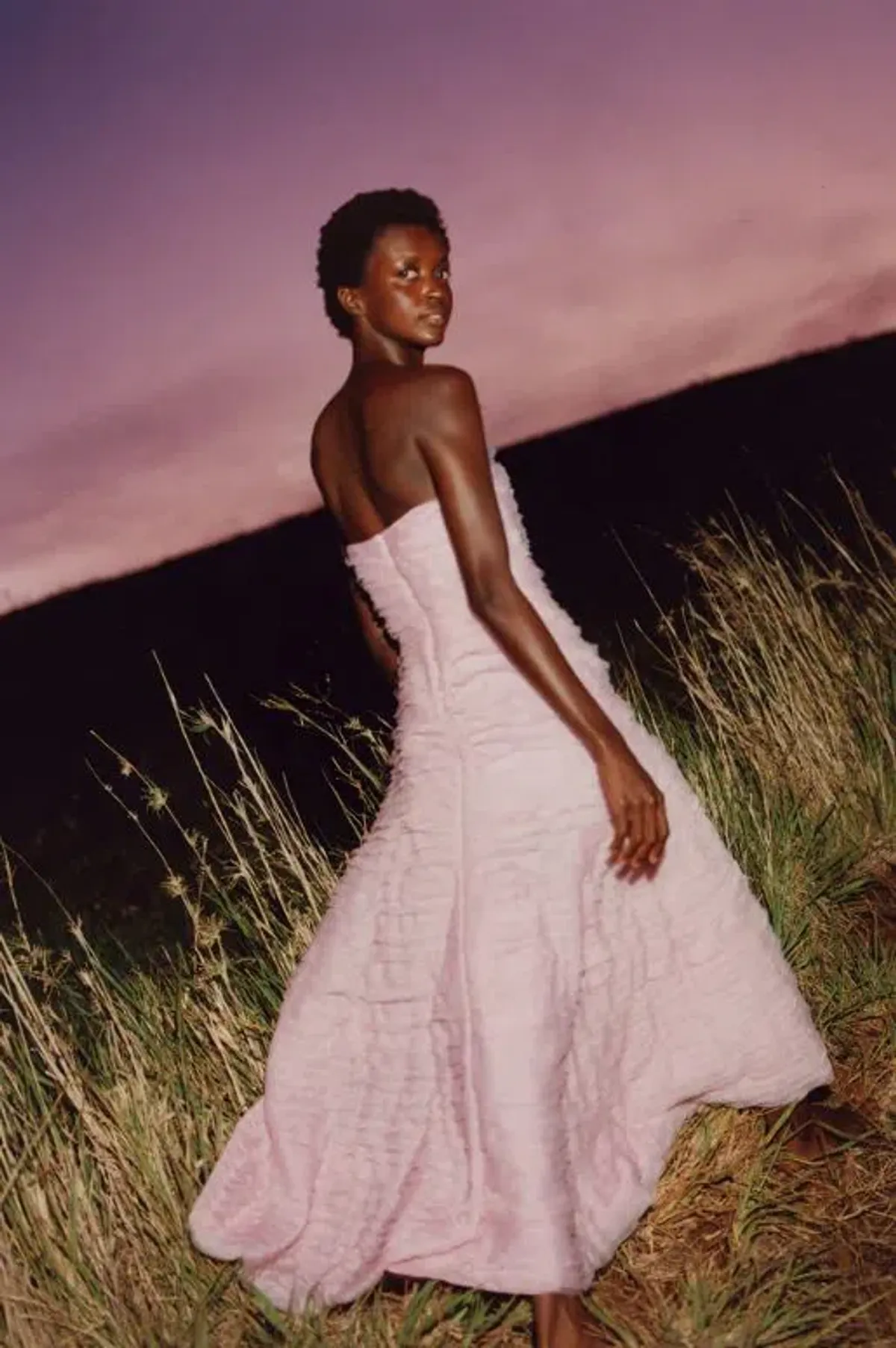 Aje Soundscape Maxi Dress in Chalk Pink Size 8 - Image 7