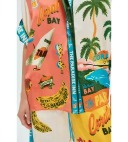 Alemais Paradiso Silk Shirt and Pant Set Multi Size 8 for rent on The Volte - image 2