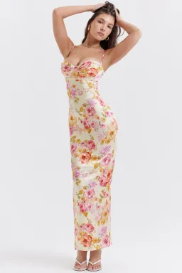 House of Cb Josefina Maxi Dress Ivory Floral Size S / AU 8 for rent on The Volte - image 2