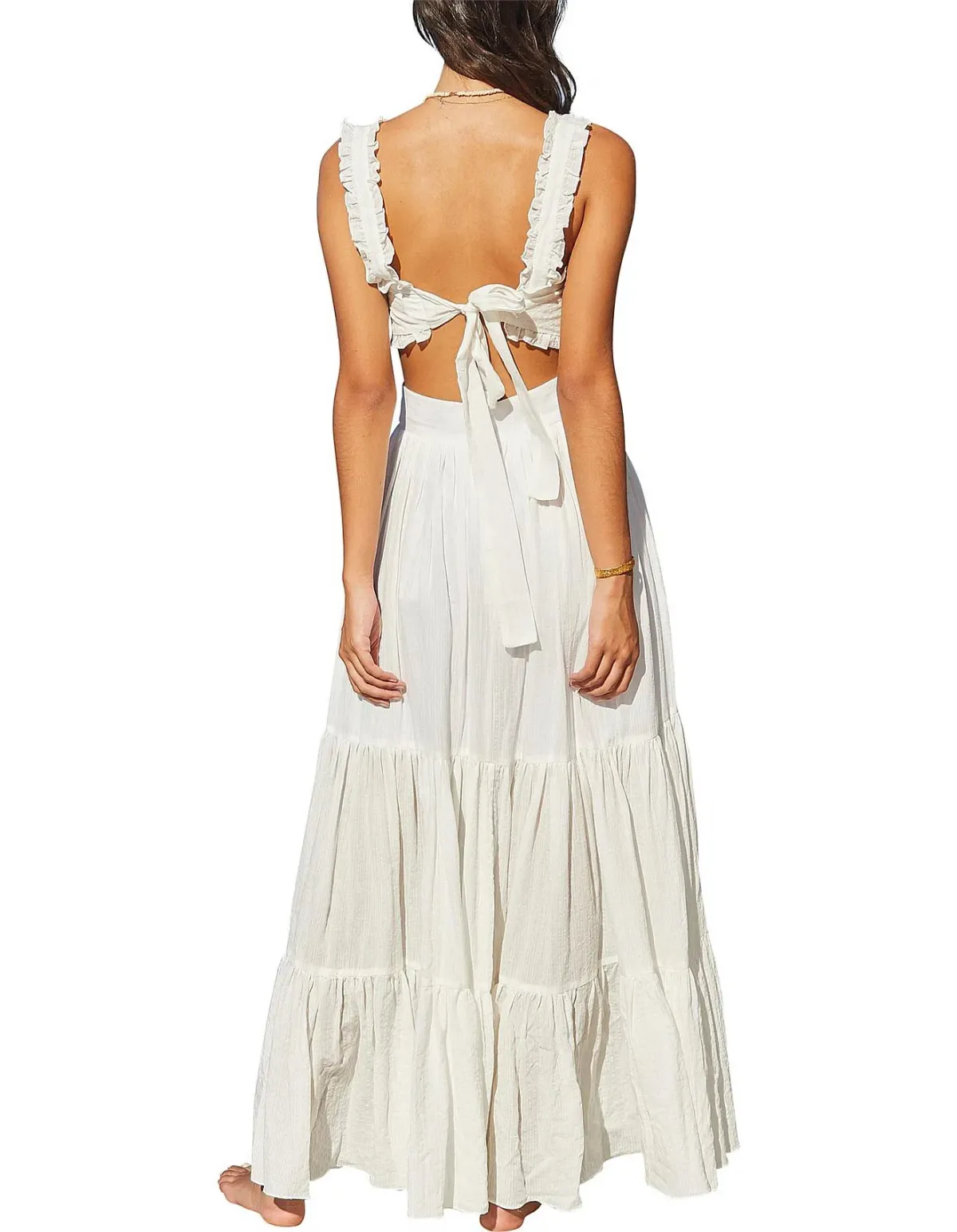 Bec & Bridge Koa Top Size 8 and Skirt Size 6 Set White - Image 5