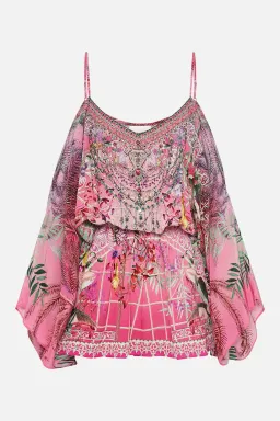 Camilla Drop Shoulder Playsuit Glasshouse Romance Size L /Au 14 for rent on The Volte - image 4