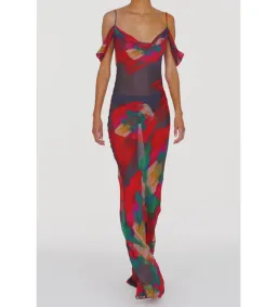 Rat & Boa Adriana Dress in Abstract Floral Print Size Medium / Size 10 for rent on The Volte - image 2