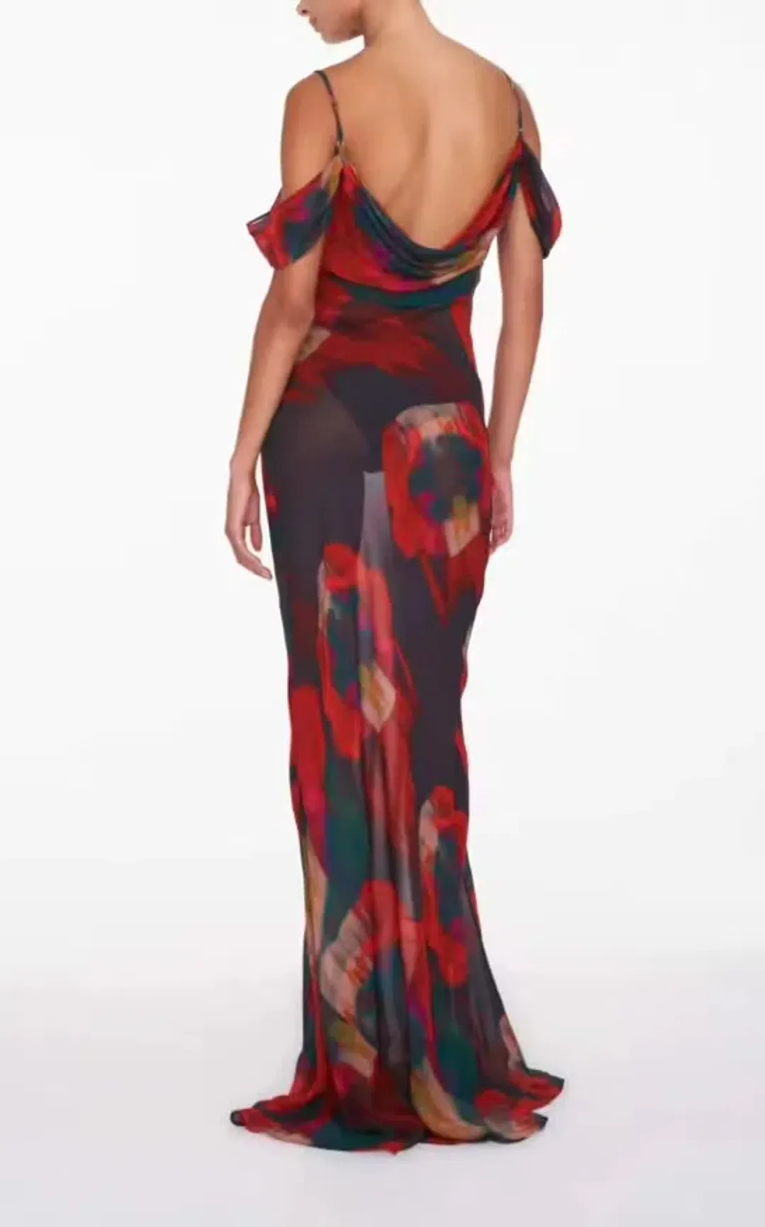 Rat & Boa Adriana Dress in Abstract Floral Print Size Medium / Size 10 for rent on The Volte - main image