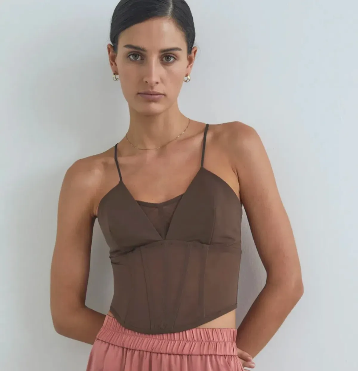 Viktoria and Woods Sigma Bustier Brown Size 6 - Image 2