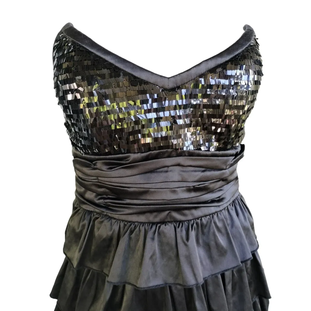 Elle Zeitoune Christina Mini Dress Black Size 10 - Image 5