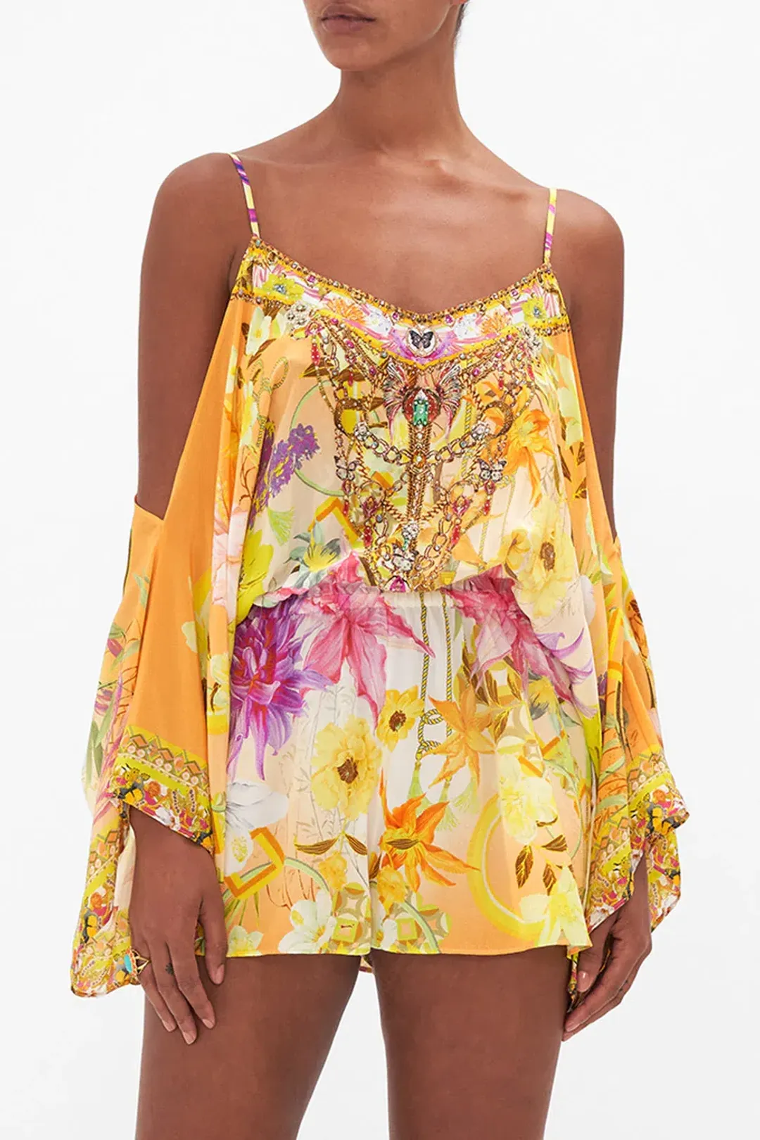 Camilla Franks Drop Shoulder Playsuit How Does Your Garden Grow Size M / AU 12 for rent on The Volte - main image