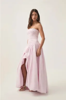 Aje Violette Bubble Hem Maxi Dress pastel pink Size 16 for rent on The Volte - image 2