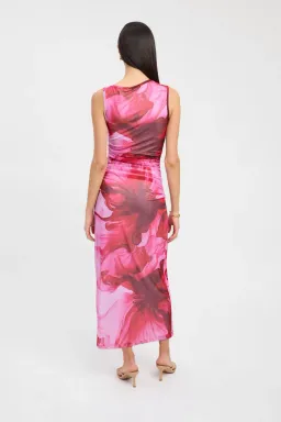 Kookai Rosalia Maxi Dress Pink and Red Multi Size 8 for rent on The Volte - image 2