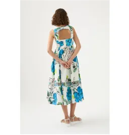 Aje Erika Cut Out Midi Dress Floral Size AU 10 for rent on The Volte - image 3