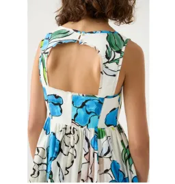 Aje Erika Cut Out Midi Dress Floral Size AU 10 for rent on The Volte - image 2