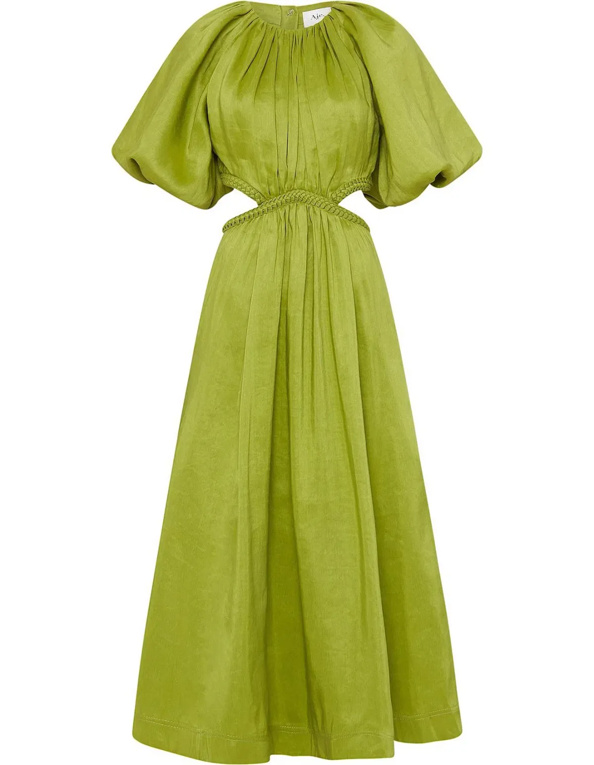 Aje Capucine Puff Sleeve Midi Dress Verdant Green Size M / AU 10 - Image 7