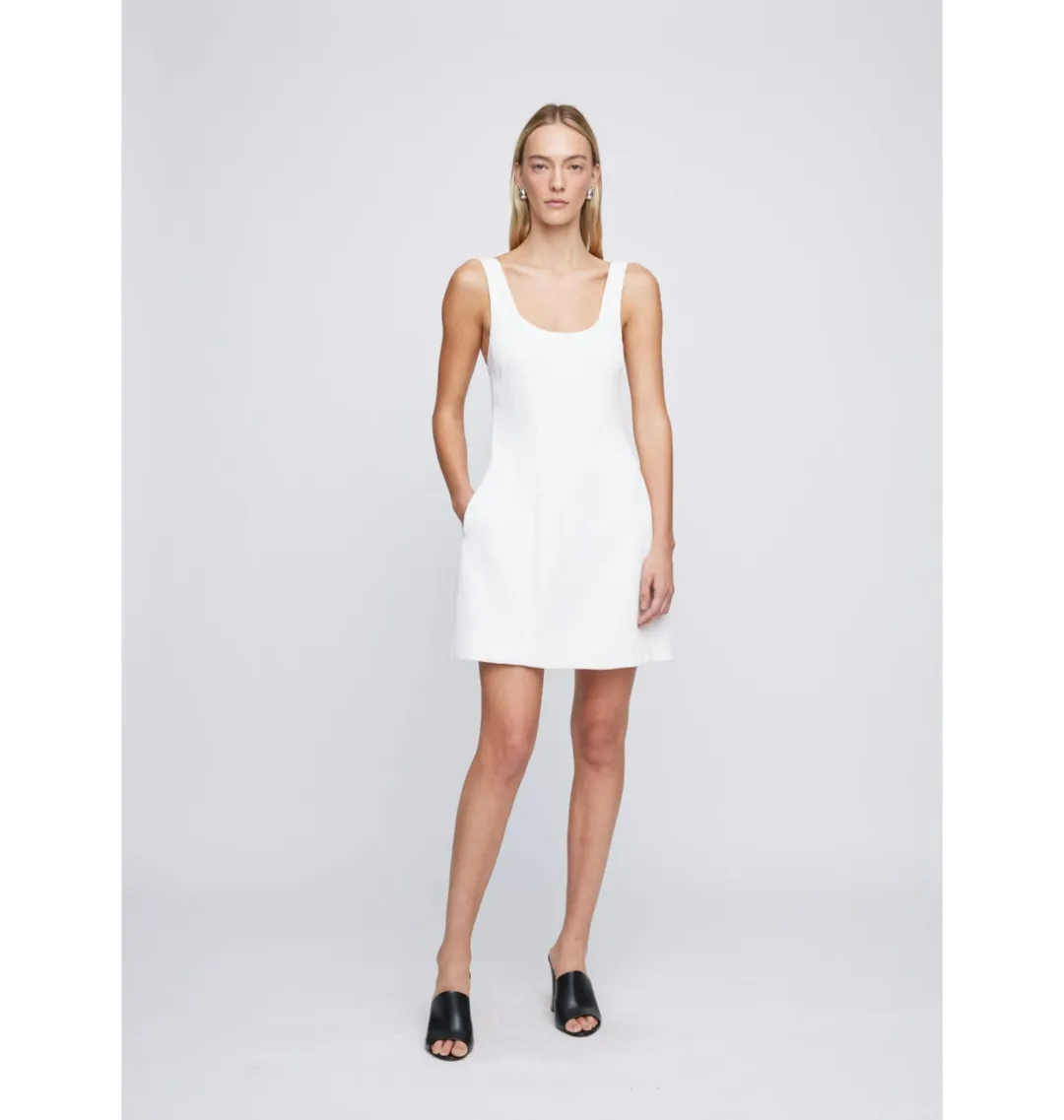 Anna Quan Riona Carta Mini Dress White Size L / AU 12 for rent on The Volte - main image