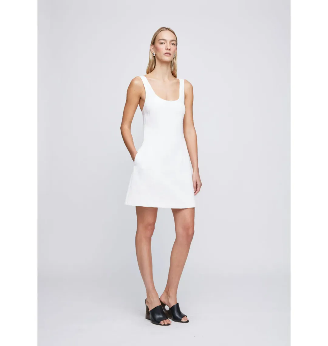 Anna Quan Riona Carta Mini Dress White Size L / AU 12 for rent on The Volte - main image