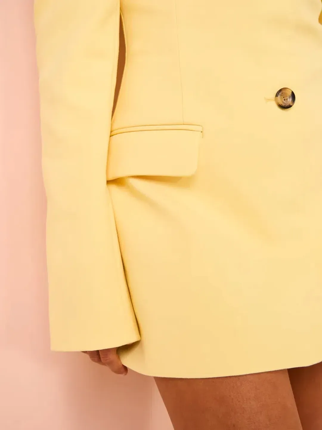 Sir the Label Sandrine Tailored Mini Dress in Limone Size 1 / AU 8 for rent on The Volte - main image