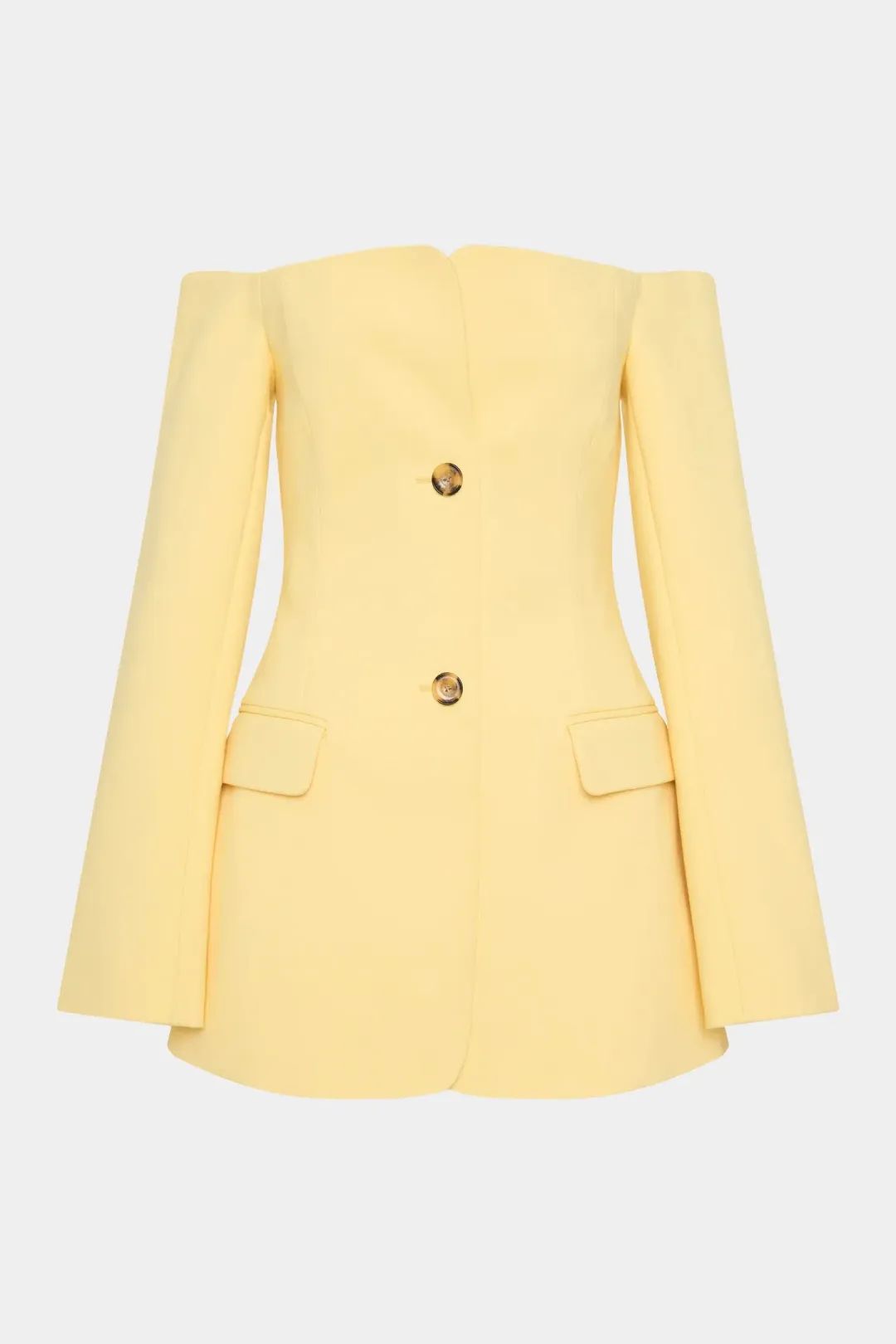 Sir the Label Sandrine Tailored Mini Dress in Limone Size 1 / AU 8 for rent on The Volte - main image