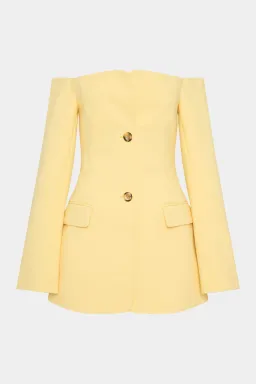 Sir the Label Sandrine Tailored Mini Dress in Limone Size 1 / AU 8 for rent on The Volte - image 14