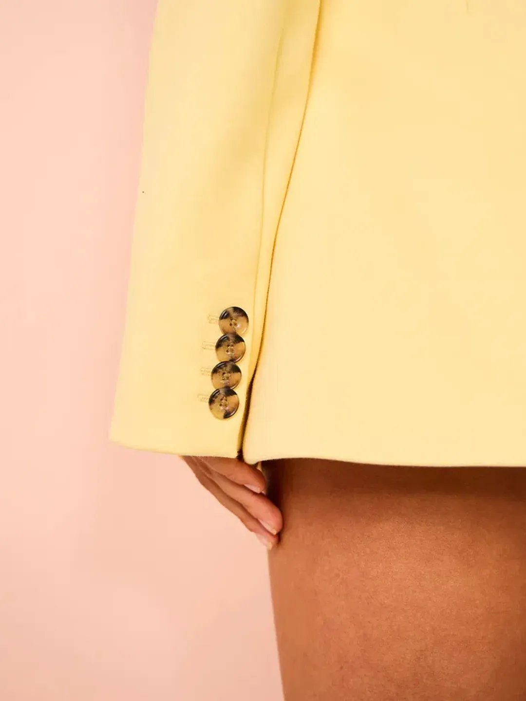 Sir the Label Sandrine Tailored Mini Dress in Limone Size 1 / AU 8 for rent on The Volte - main image