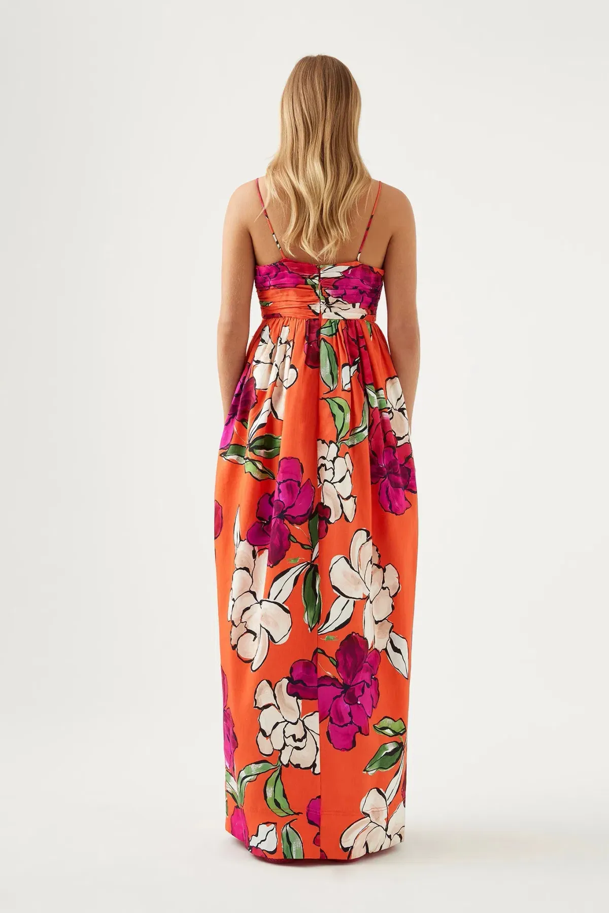 Aje Monument Tulip Maxi Dress in Vivid Camellia Floral - Size 6 - Image 3