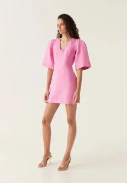 Aje Hunter Twisted Mini Dress Pink Size 10 for rent on The Volte - image 2