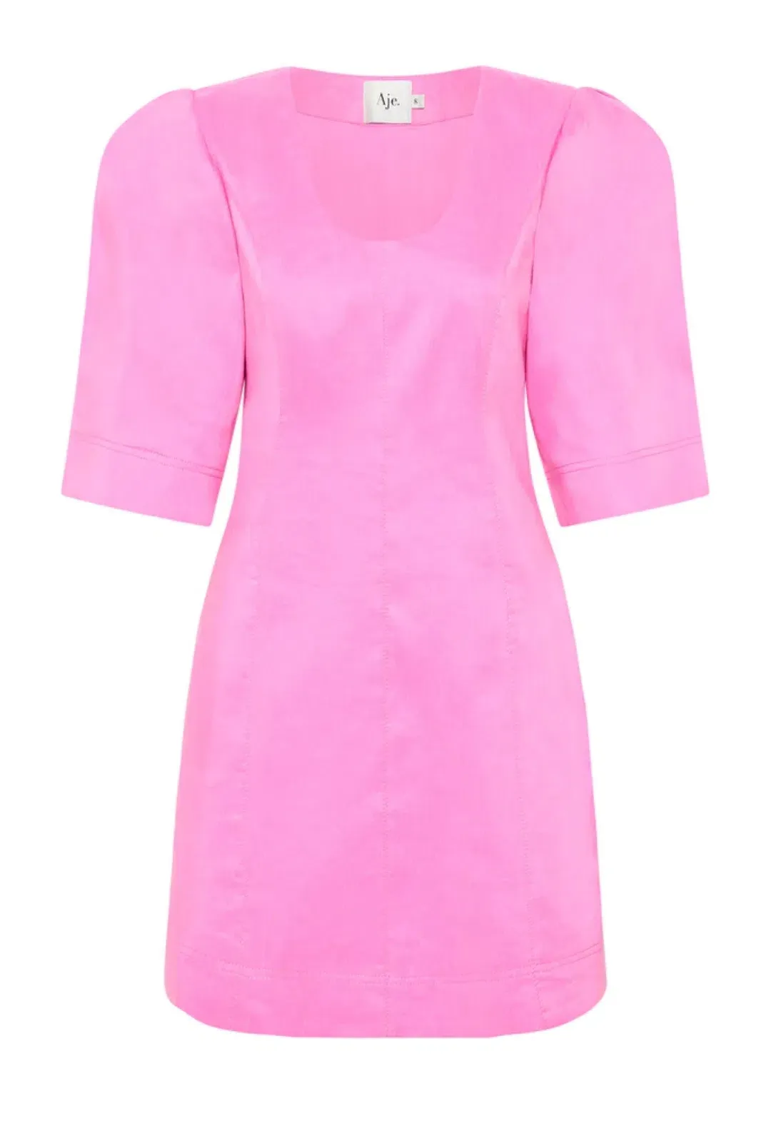Aje Hunter Twisted Mini Dress Pink Size 10 for rent on The Volte - main image