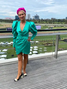 Acler Irwin Mini Dress Electric Green Size Au 10 for rent on The Volte - image 6