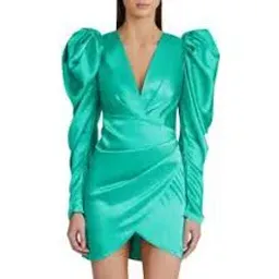 Acler Irwin Mini Dress Electric Green Size Au 10 for rent on The Volte - image 5