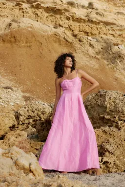 Aston Studio Raquel Dress in Candy Silk Size 14 for rent on The Volte - image 1