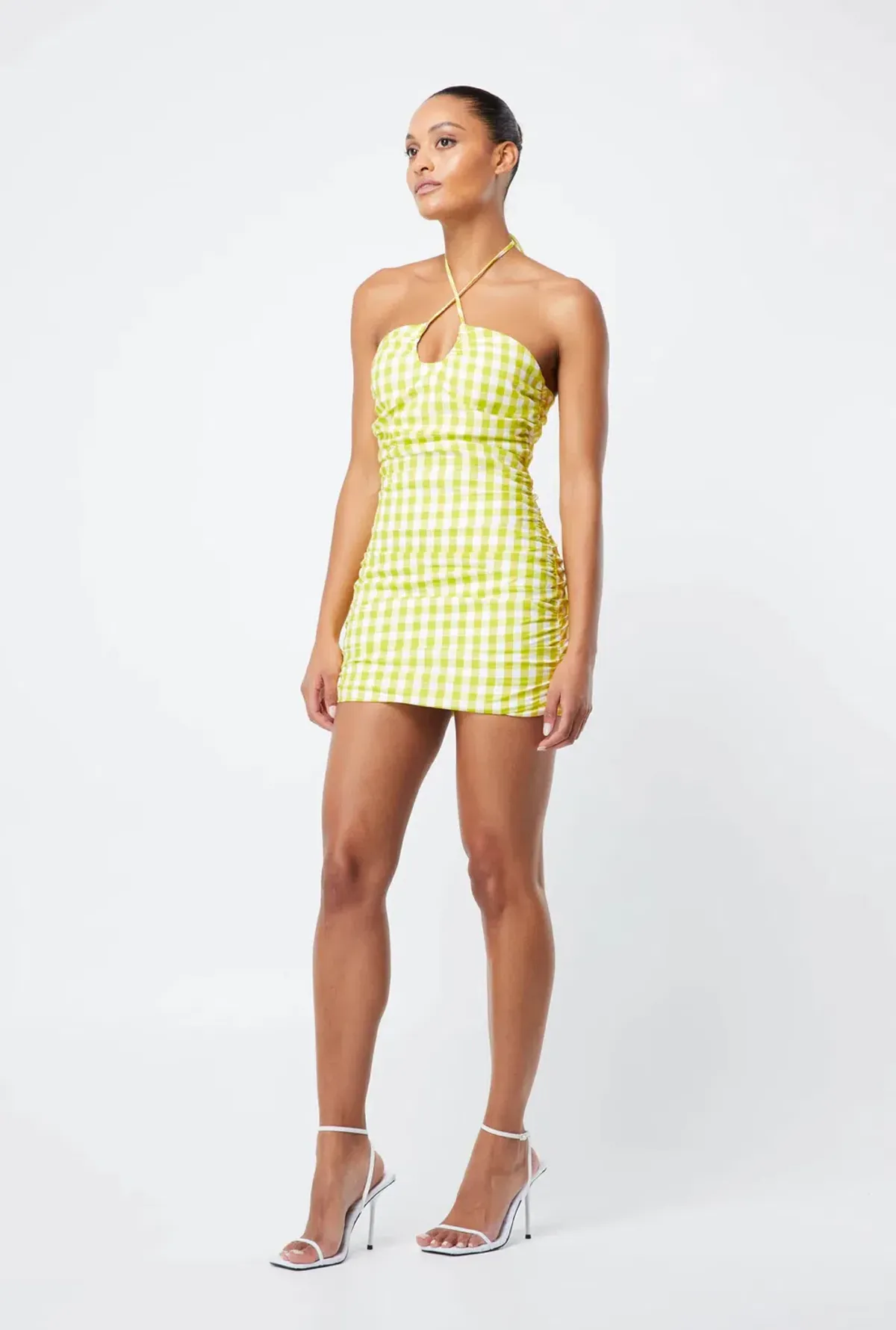 Mossman Check On It Dress Green Size 10 - Image 5