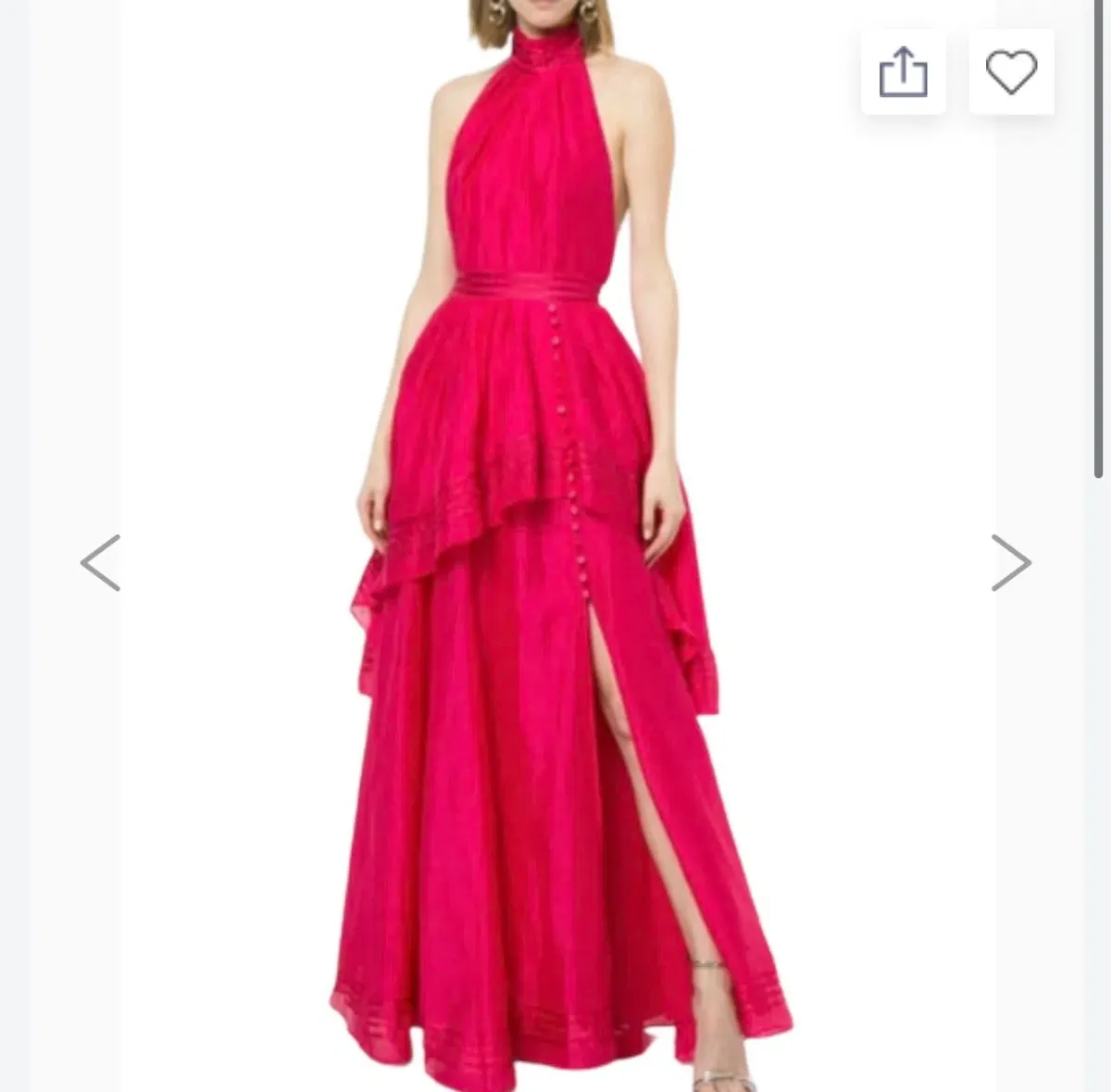 Aje Sienna Maxi Dress Hot Pink Size 16 - Image 2