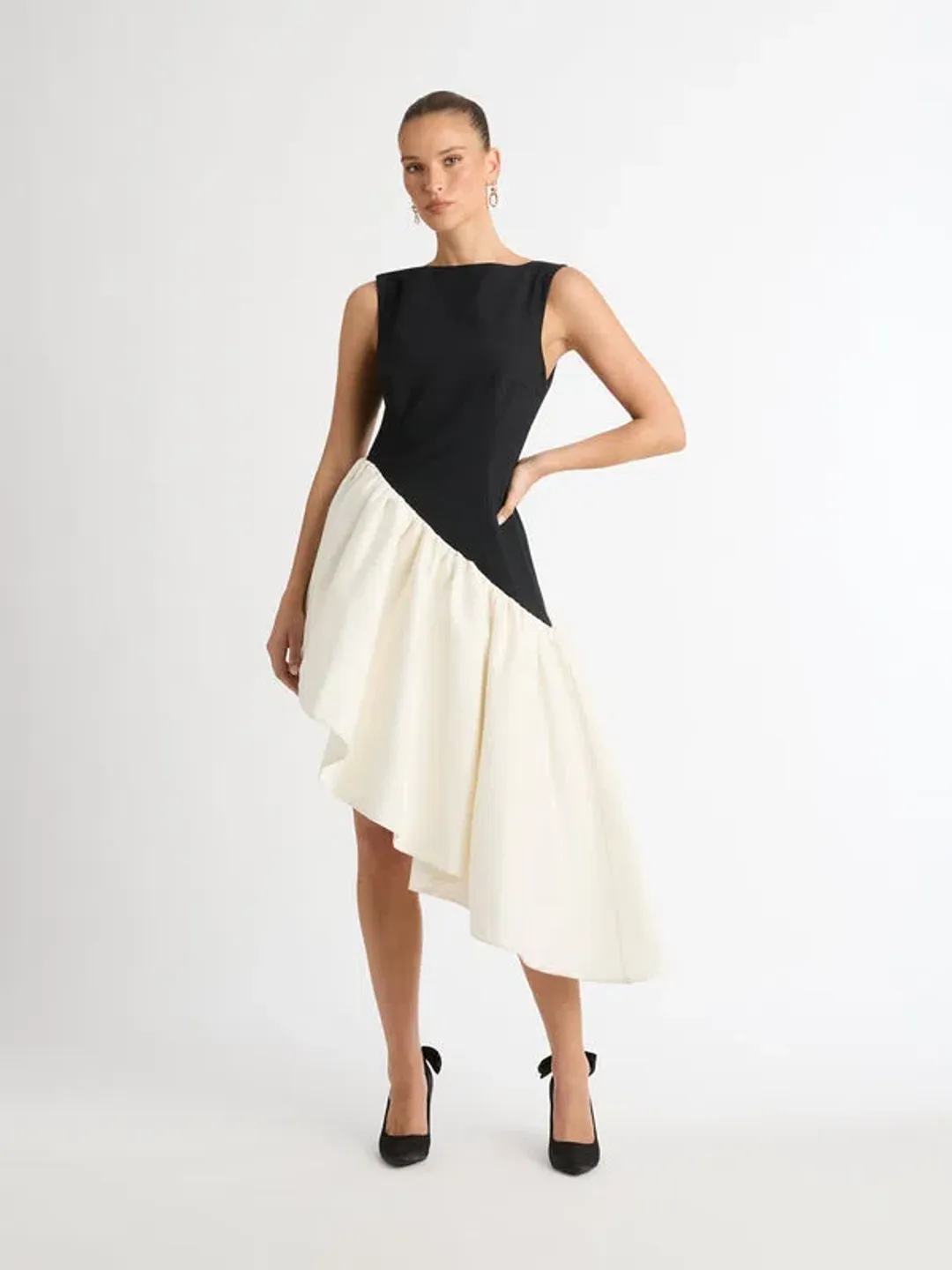 Sheike Gemini Dress Black/White Size 8 for rent on The Volte - main image